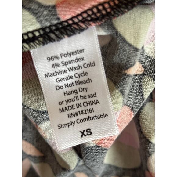 LuLaRoe XS Maxi – Vibrant Pattern – Comfy Everyday Skirt Colorful - Picture 4 of 5